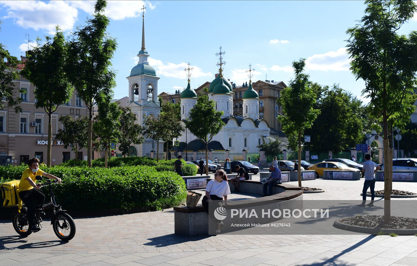 Благоустройство пешеходных зон на Садовом кольце