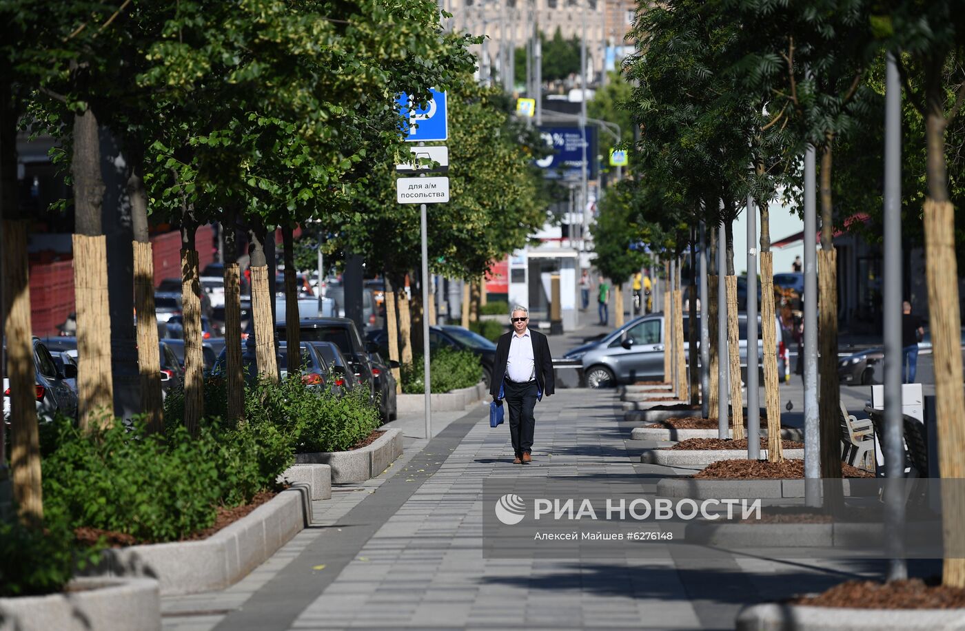 Благоустройство пешеходных зон на Садовом кольце