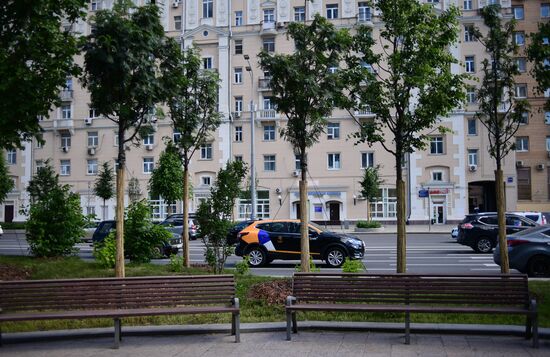 Благоустройство пешеходных зон на Садовом кольце