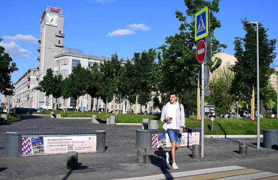 Благоустройство пешеходных зон на Садовом кольце