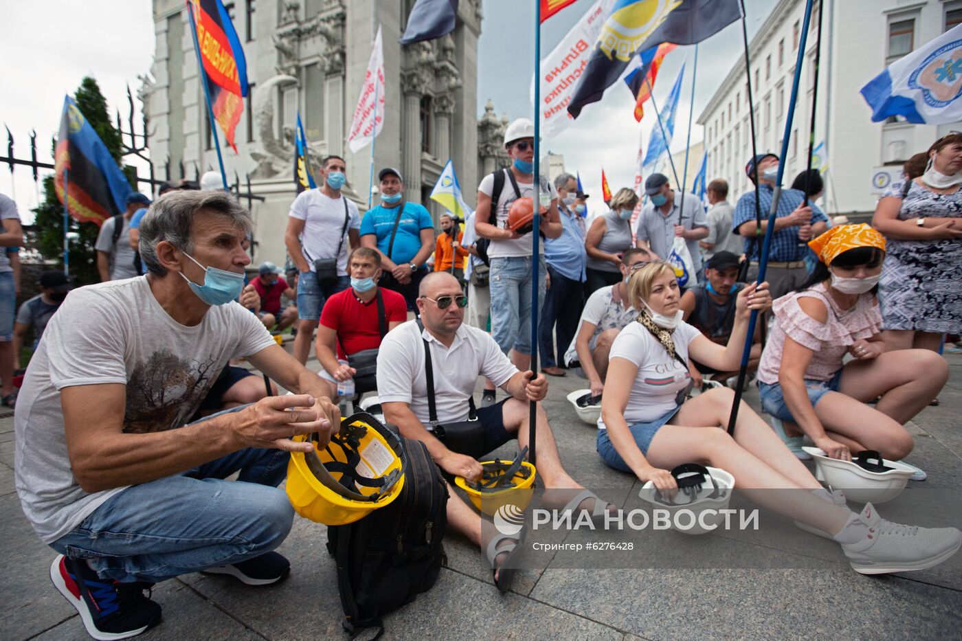 Акция протеста шахтеров в Киеве