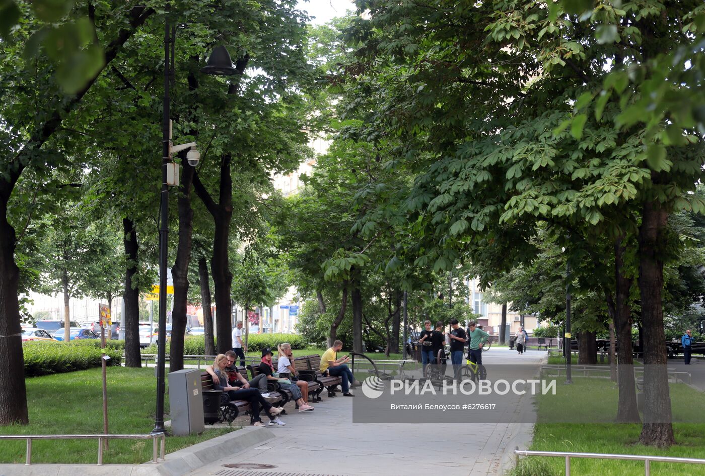 Благоустройство пешеходных зон на Садовом кольце