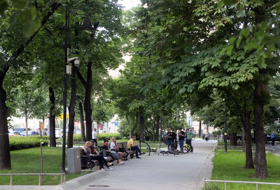 Благоустройство пешеходных зон на Садовом кольце