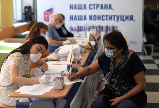 Голосование по внесению поправок в Конституцию РФ в Москве