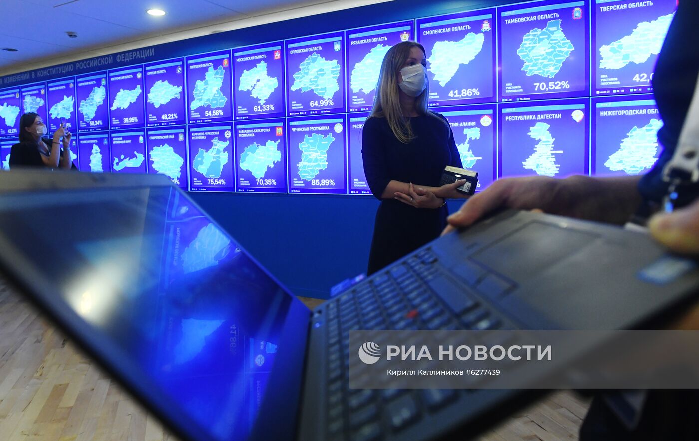Работа информационного центра ЦИК России