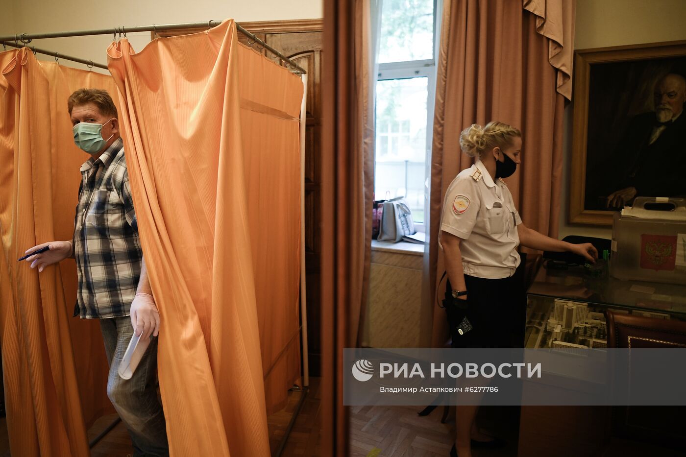 Голосование по поправкам в Конституцию РФ в госпиталях COVID-19