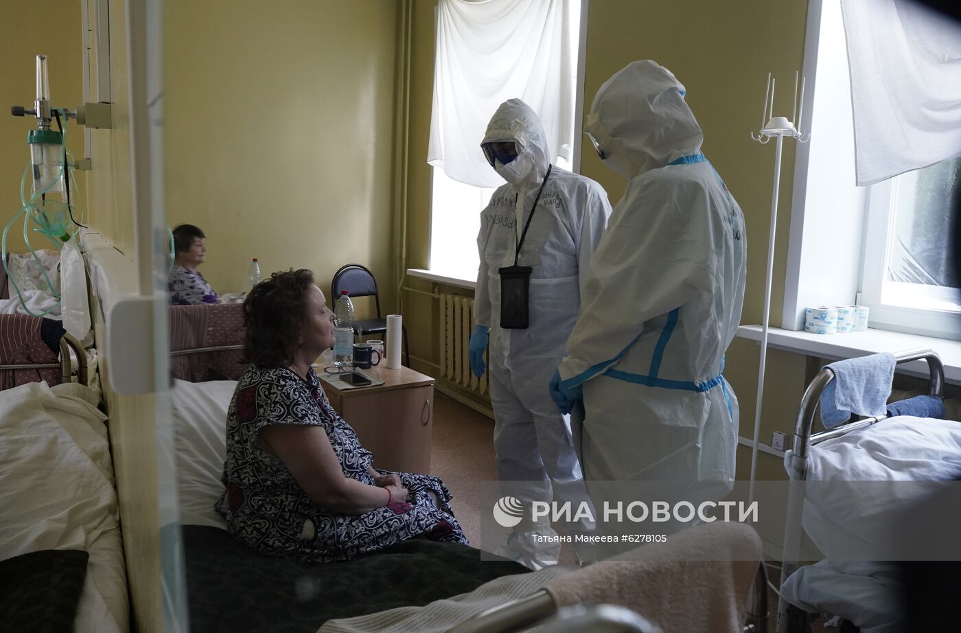 Голосование по поправкам в Конституцию РФ в госпиталях COVID-19