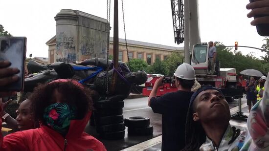 В США демонтировали памятник генералу конфедератов Т. Джексону