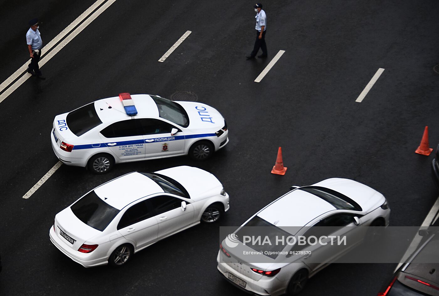 Пожар в центре Москвы