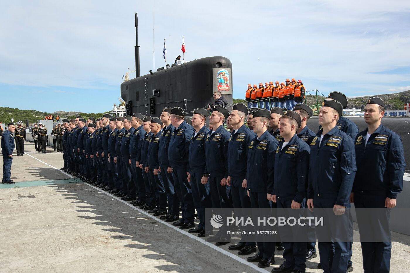 Прибытие АПЛ "Князь Владимир" в Гаджиево