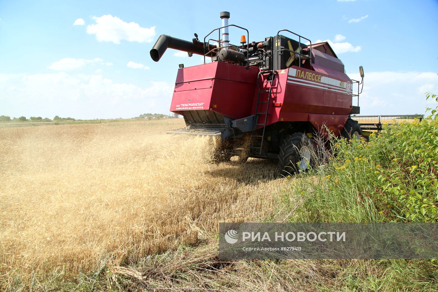 Начало жатвы в Донецкой области