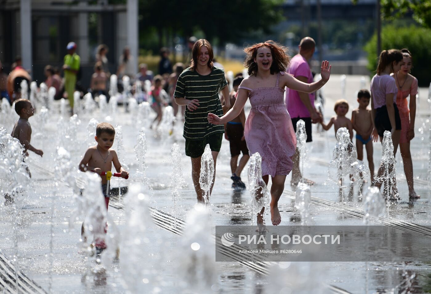 Жара в Москве