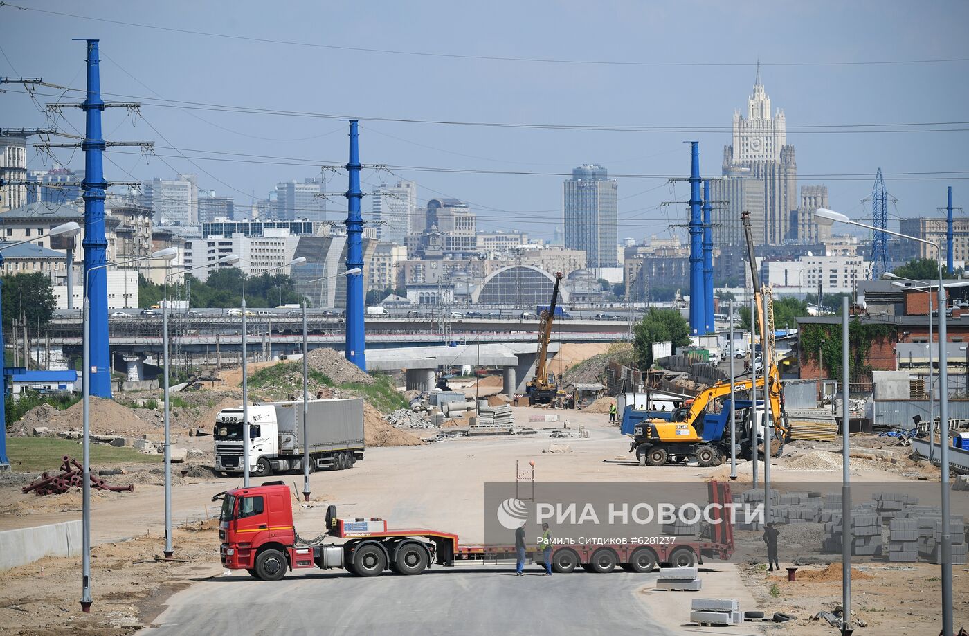 Строительство южного дублера Кутузовского проспекта
