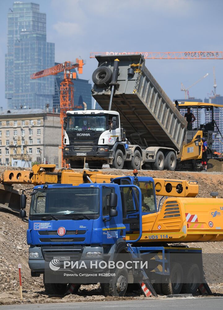 Строительство южного дублера Кутузовского проспекта