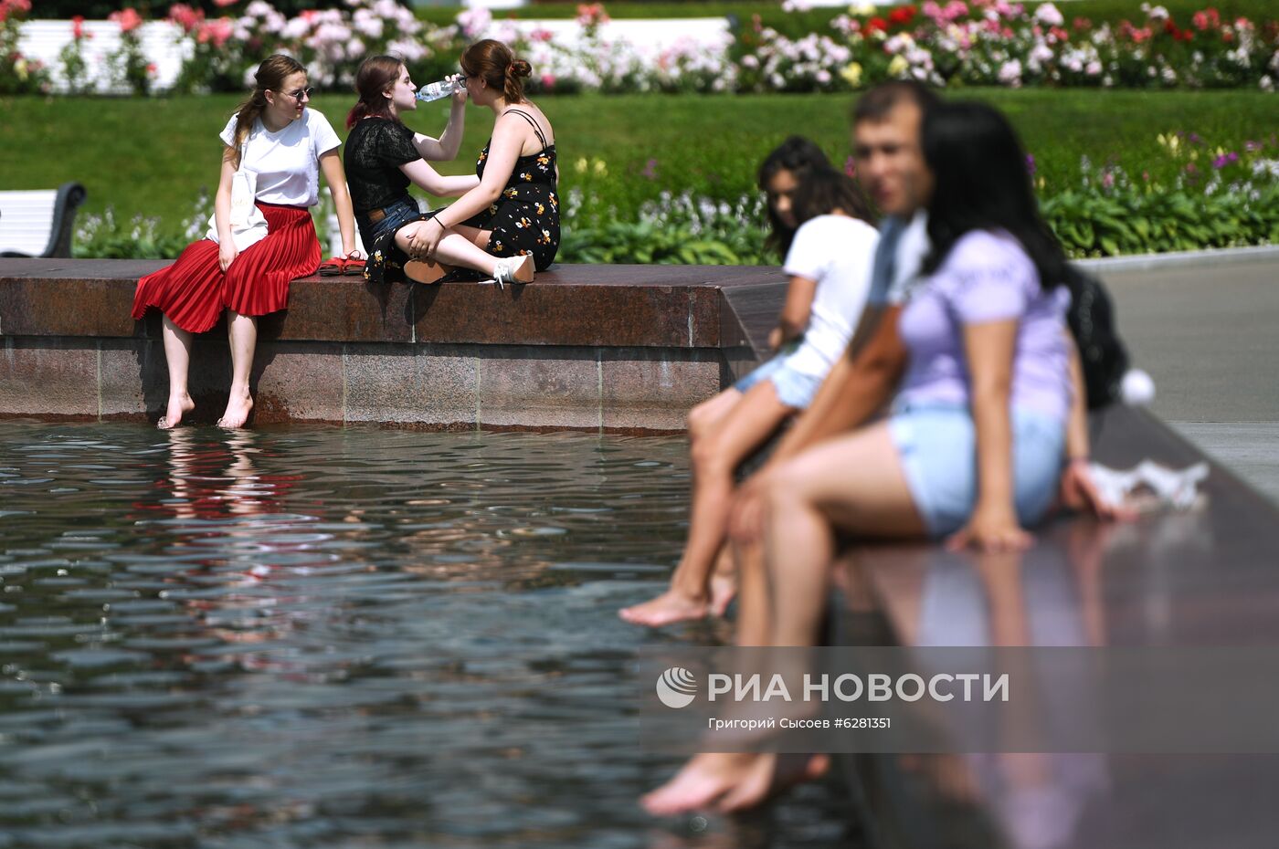 Жаркая погода в Москве 