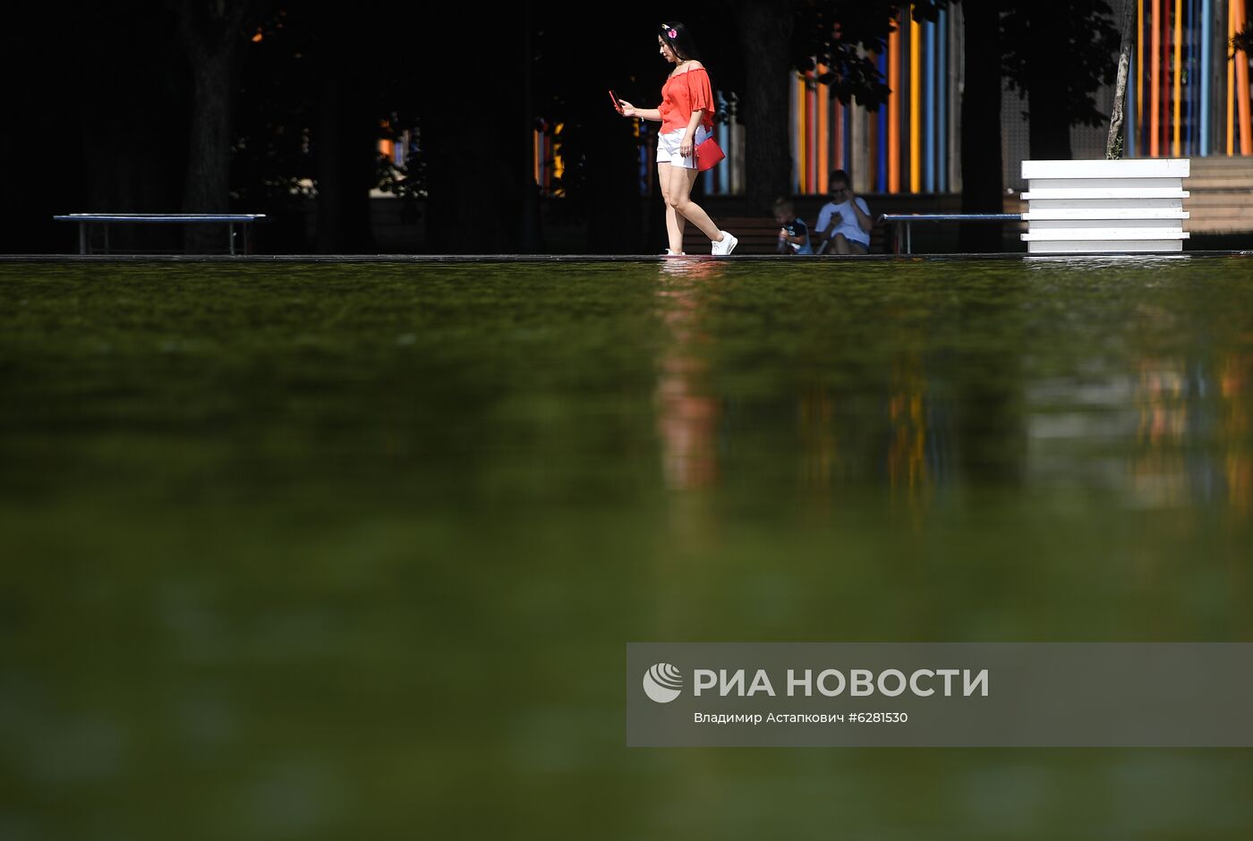 Жаркая погода в Москве