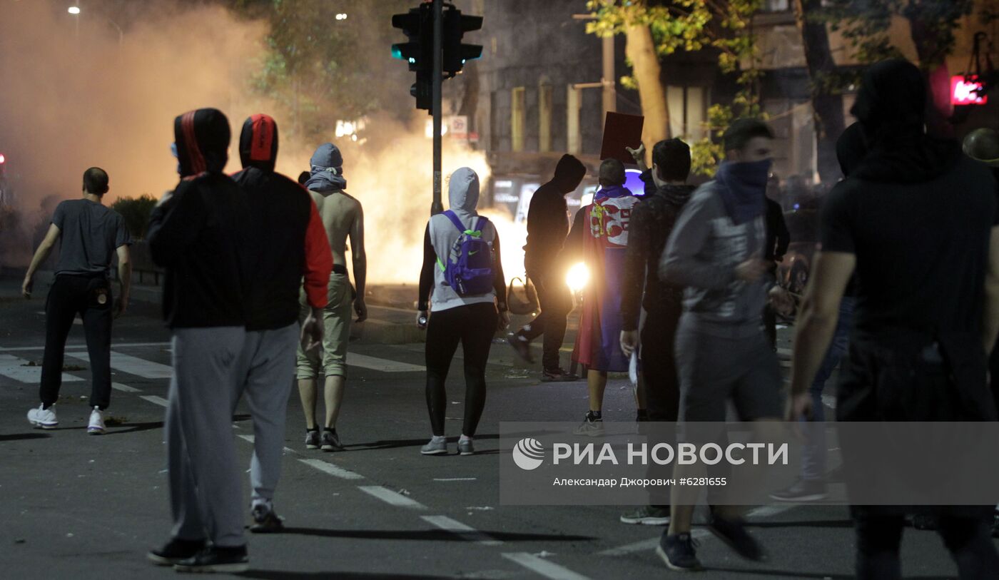 Протесты в Сербии