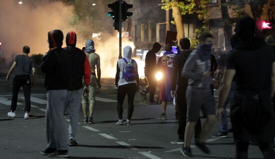 Протесты в Сербии