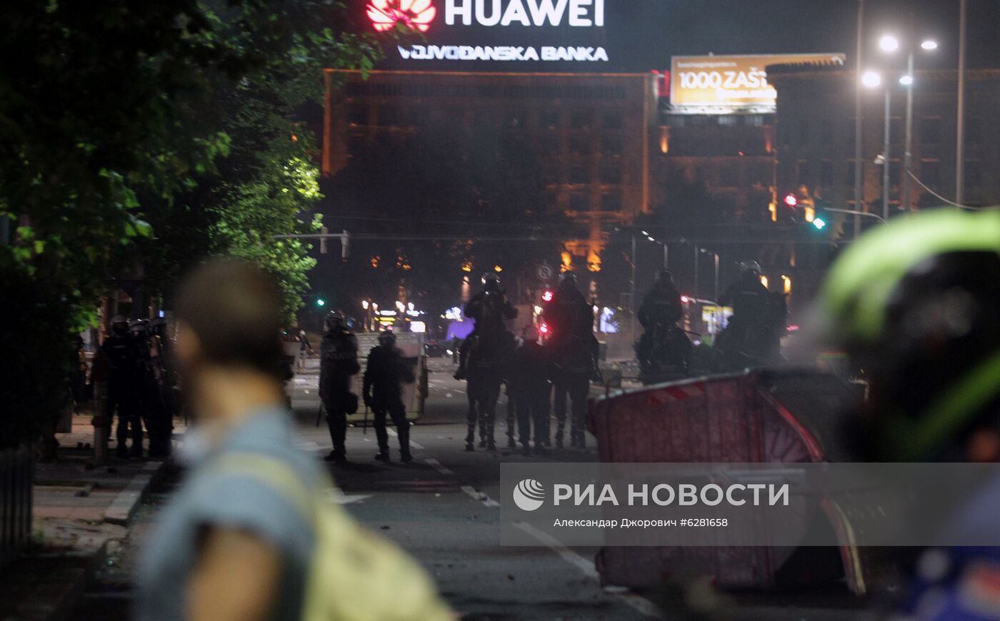 Протесты в Сербии