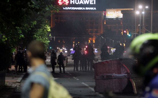 Протесты в Сербии