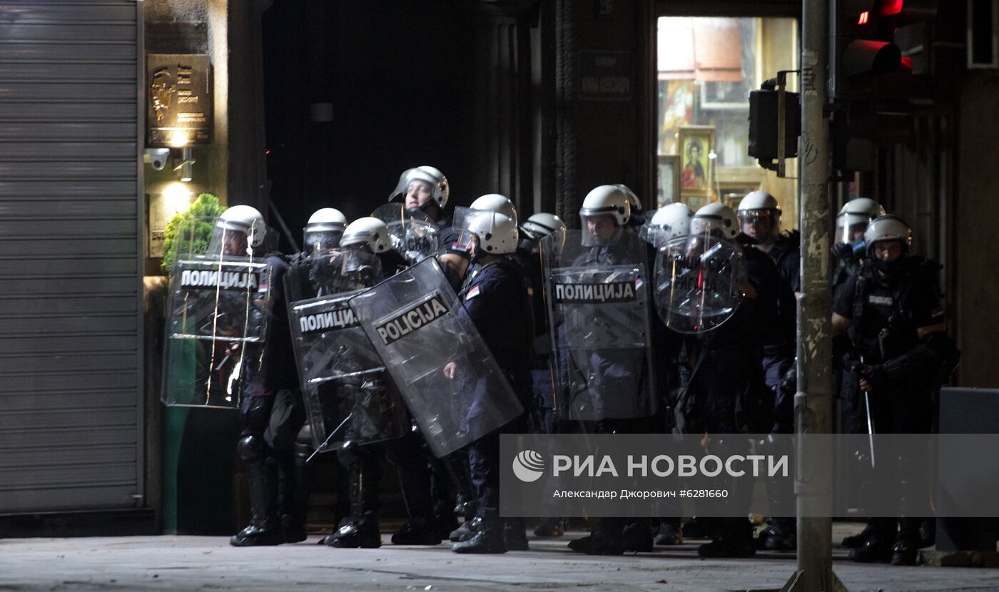 Протесты в Сербии