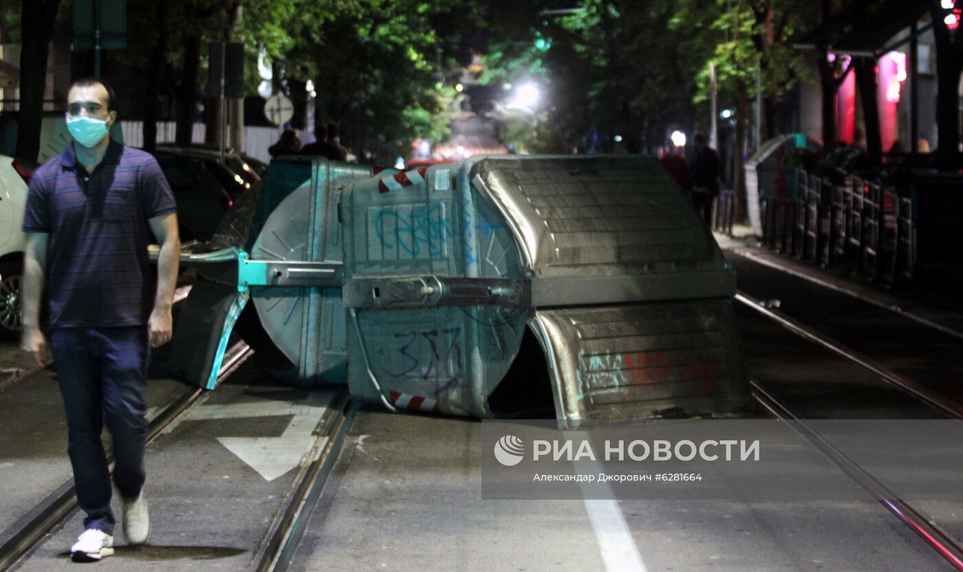 Протесты в Сербии