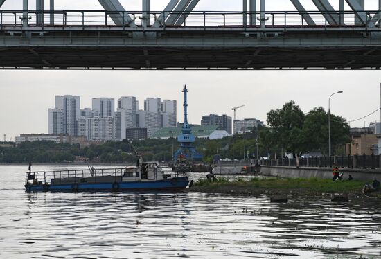 Работа технического флота Мосводостока