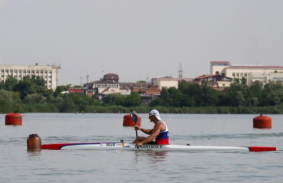 Тренировка сборной России по гребле на байдарках и каноэ