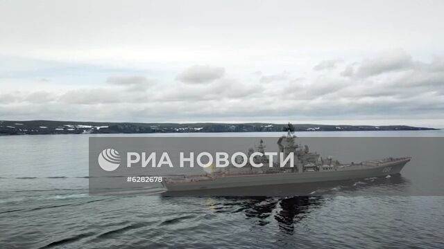 Учения Северного флота в Баренцевом море