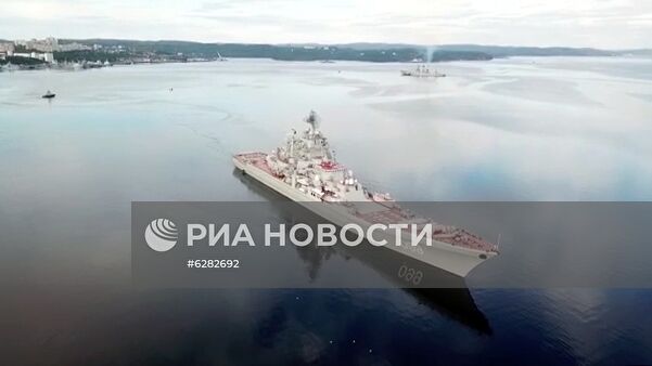 Учения Северного флота в Баренцевом море