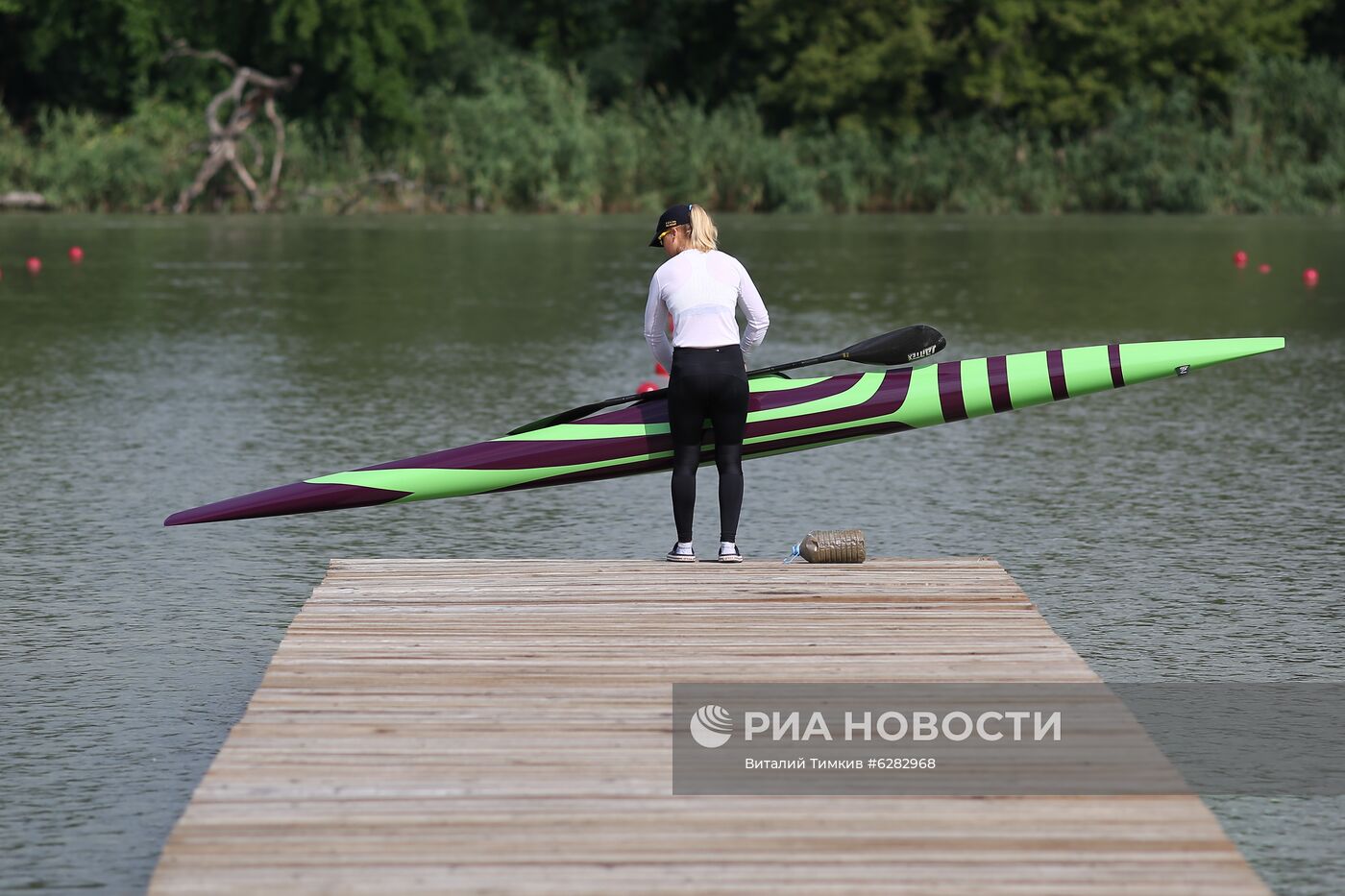 Тренировка сборной России по гребле на байдарках и каноэ