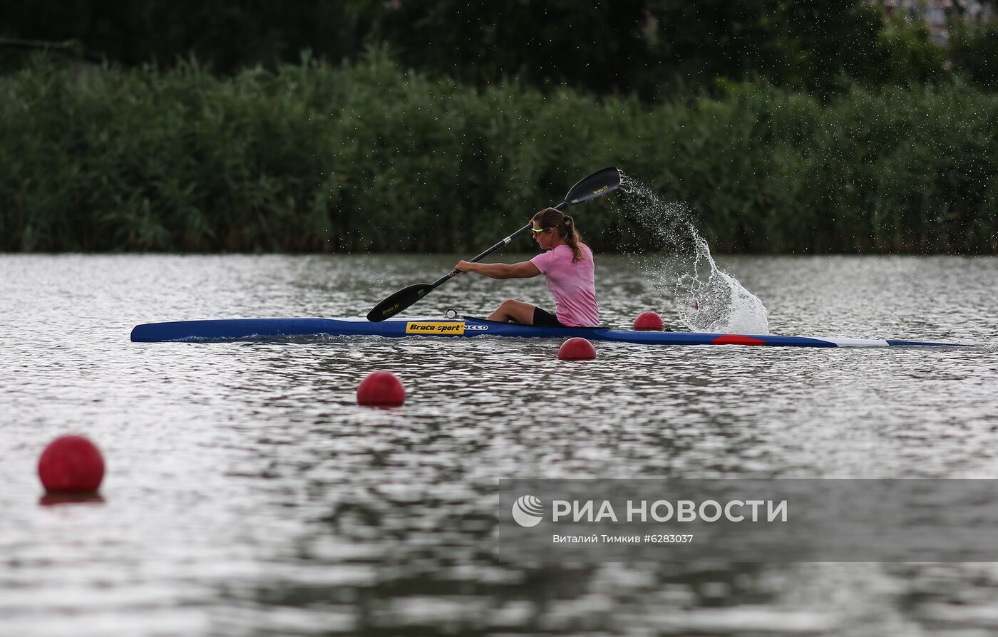 Тренировка сборной России по гребле на байдарках и каноэ
