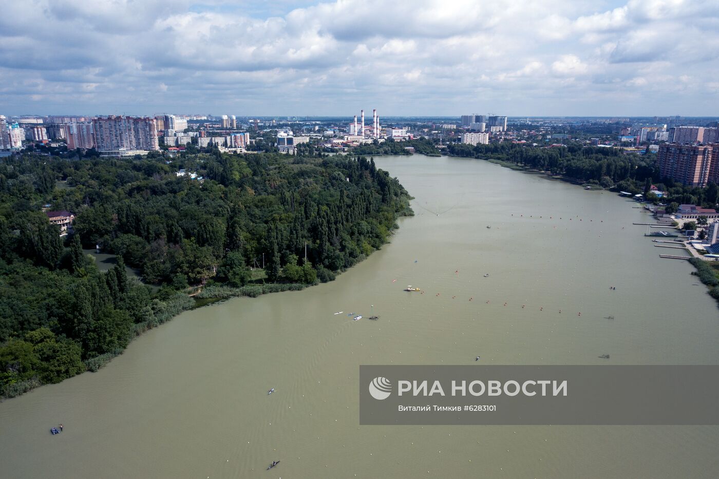 Тренировка сборной России по гребле на байдарках и каноэ