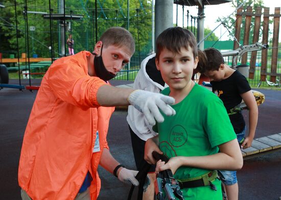 Веревочный парк SkyTown на ВДНХ