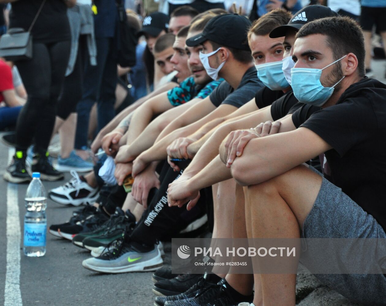 Протесты в Белграде