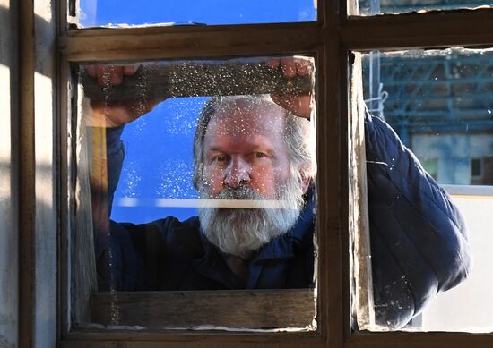 Возобновление съемок фильма "Белый снег"