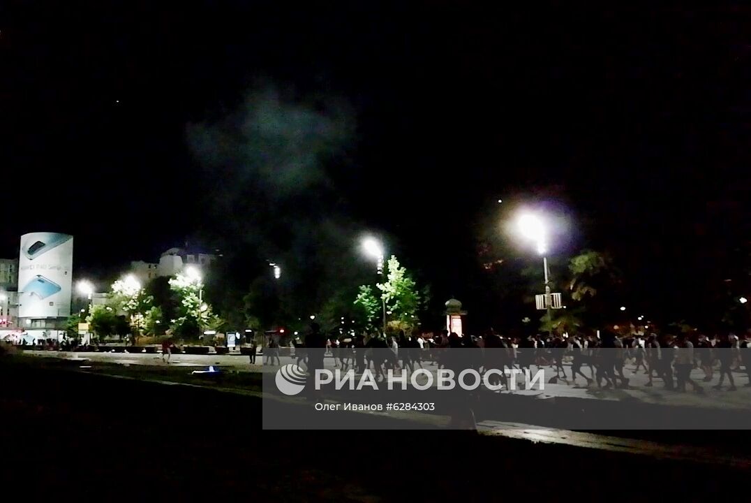 Протесты в Белграде