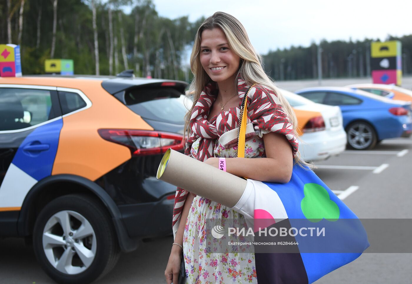 Вечеринка по случаю открытия кинопаркинга в Москве