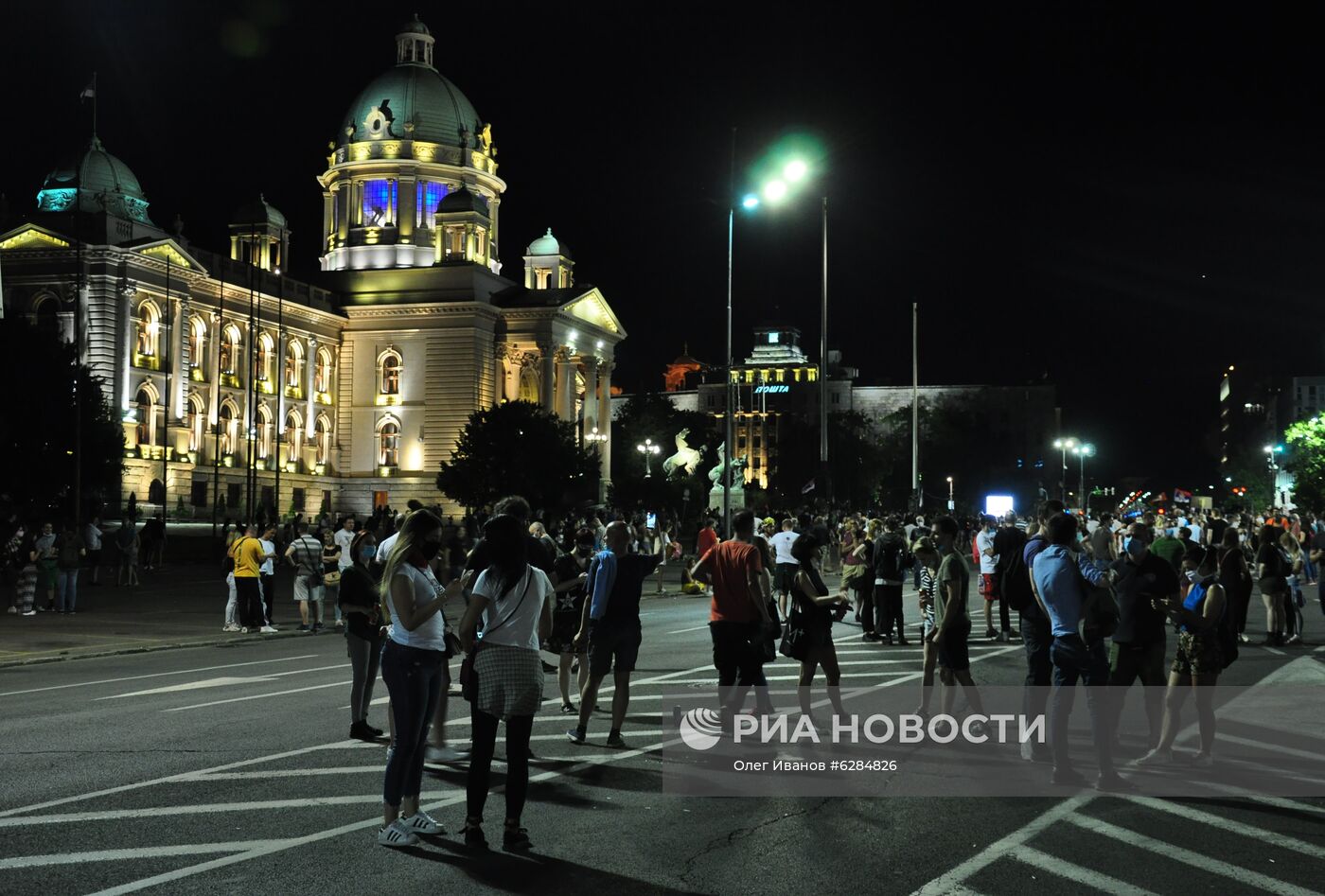 Протесты в Белграде