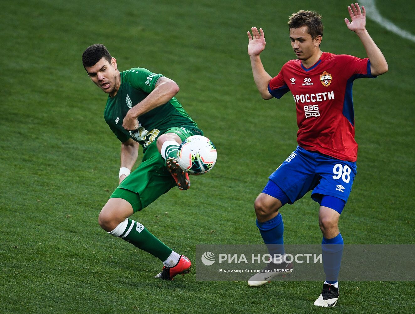 Футбол. РПЛ. Матч ЦСКА - "Рубин"