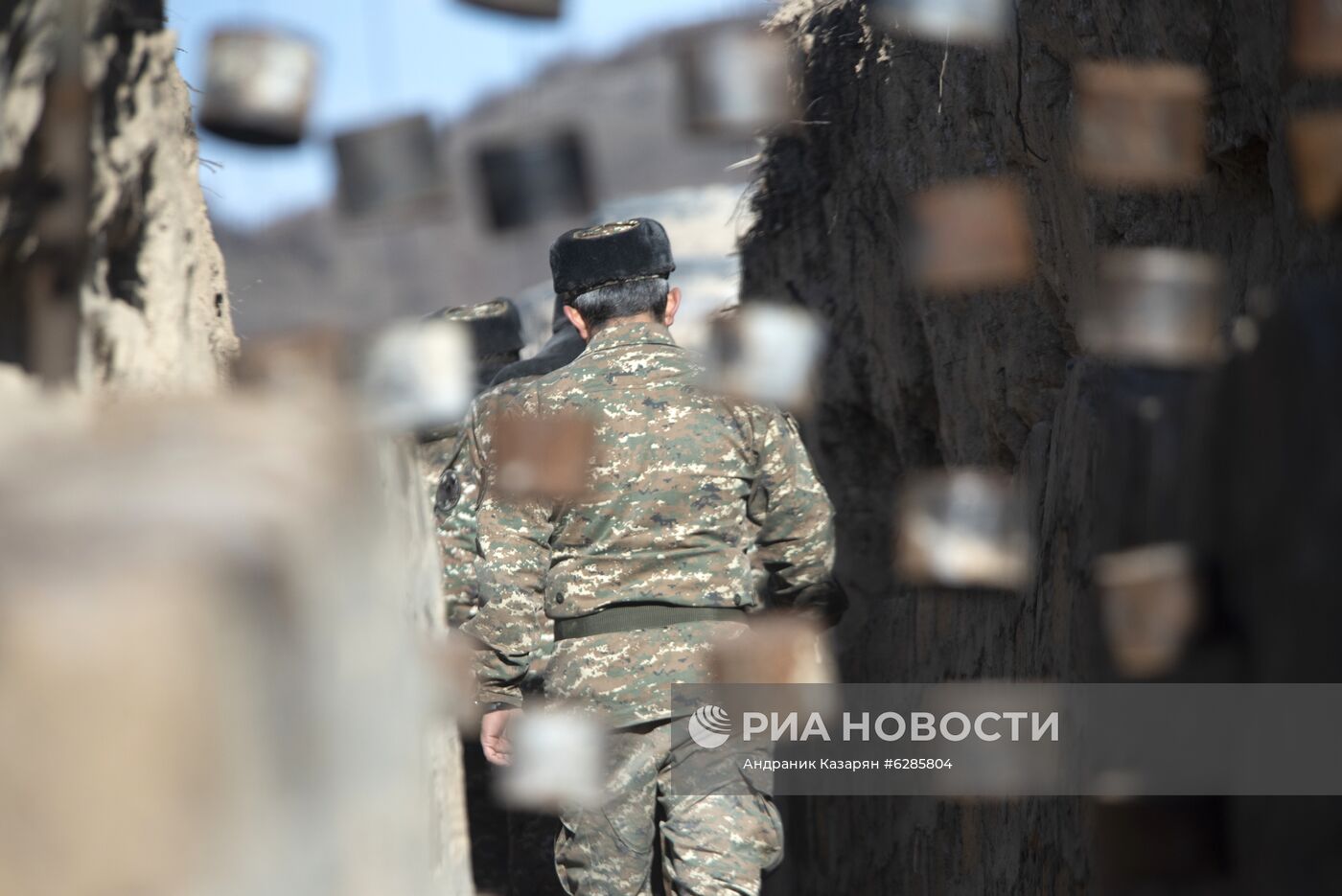 Военнослужащий на армяно-азербайджанской границе