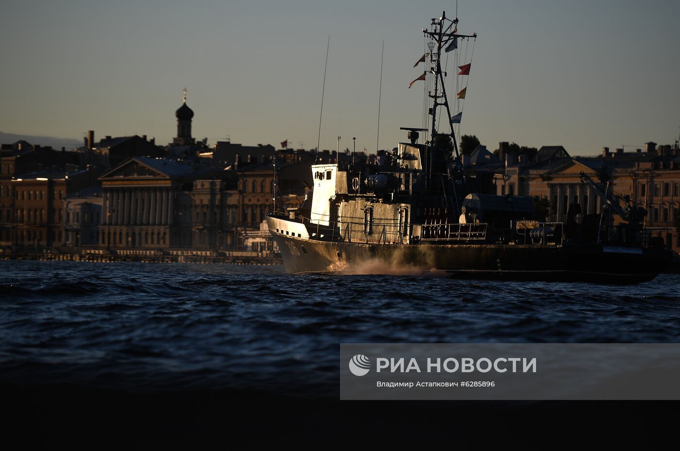 Репетиция парада в честь Дня Военно-морского флота