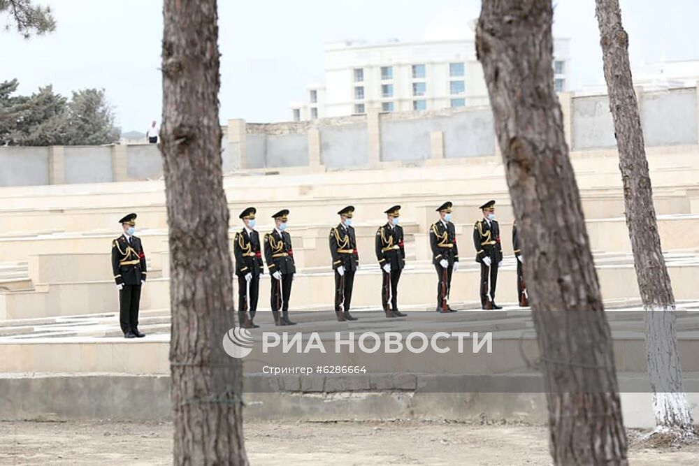 Похороны военнослужащих Азербайджана, погибших на границе с Арменией