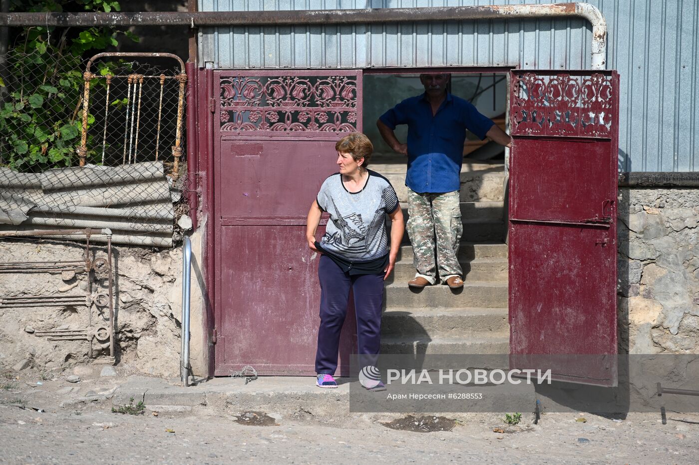 Последствия обстрела на армяно-азербайджанской границе