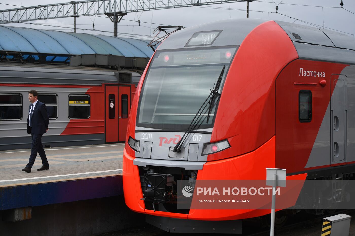 Первый рейс скоростного поезда "Ласточка" из Москвы в Кострому