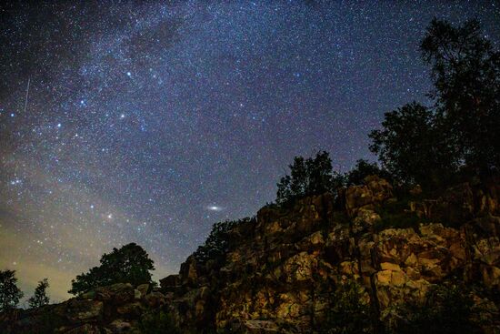 Комета NeoWise в небе над Краснодарским краем