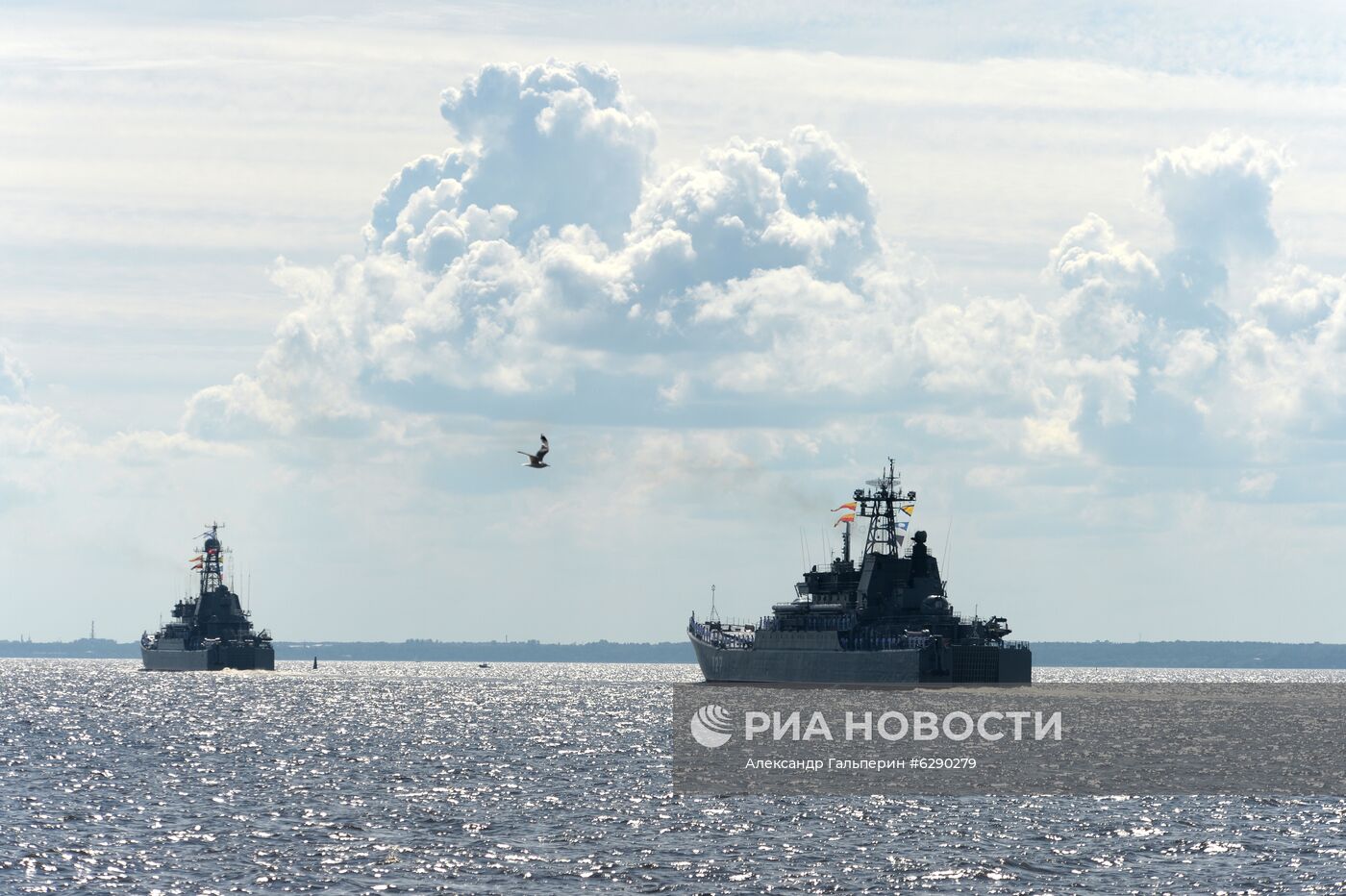 Репетиция парада в честь Дня военно-морского флота