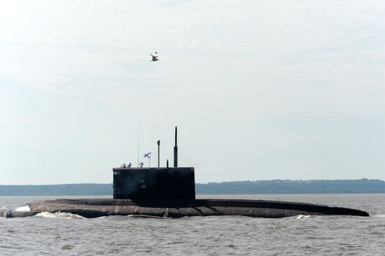 Репетиция парада в честь Дня военно-морского флота