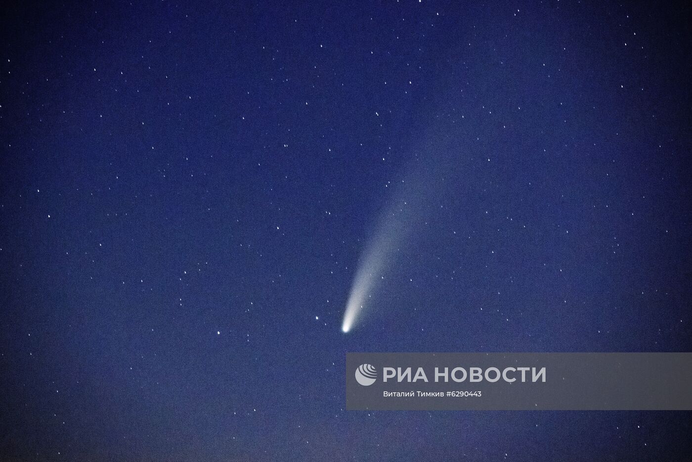 Комета NeoWise в небе над Республикой Адыгея