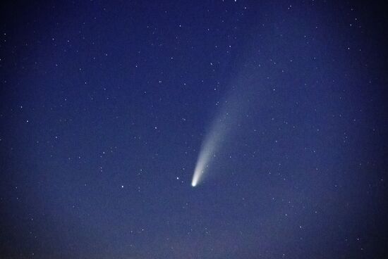Комета NeoWise в небе над Республикой Адыгея